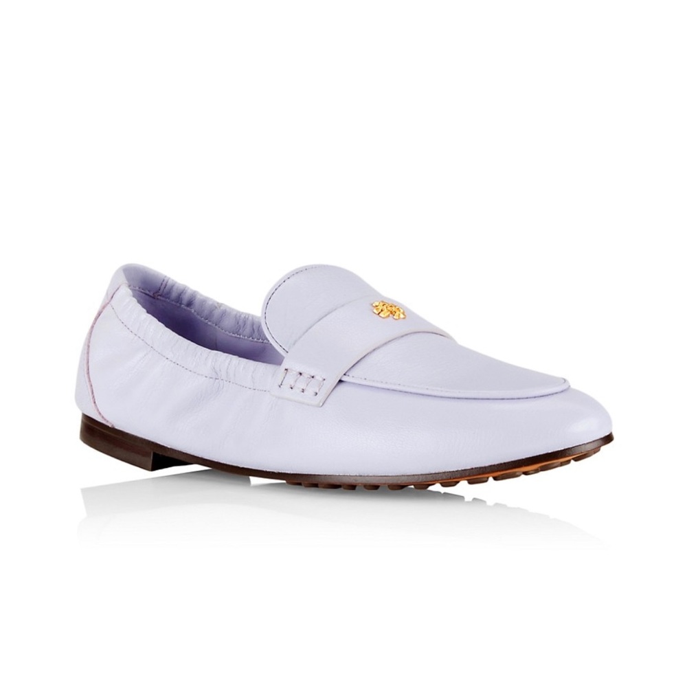 Tory Burch Leather Ballet Loafers Spring Lavender